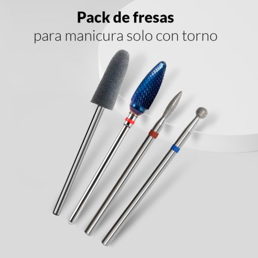 Pack de fresas para hacer manicura con torno 3