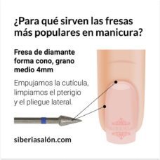 Foto del producto 23: Fresa / Broca KMIZ de diamante, forma cono 4mm, grano medio.
