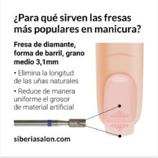 Foto del producto 30: Fresa / Broca KMIZ de diamante, forma de barril 3,1mm, grano medio.