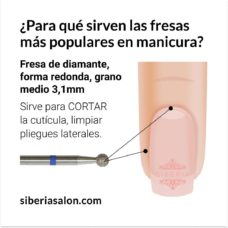 Foto del producto 32: Fresa / Broca KMIZ de diamante, forma redonda, grano medio. 3,1mm.
