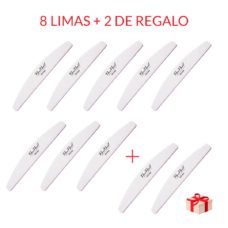 Foto del producto 8: Pack 8+2  Lima Neonail, forma de media luna 100/150 +.