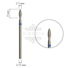 Foto del producto 3: Fresa / Broca KMIZ de diamante, forma llama 2,5mm, grano medio..