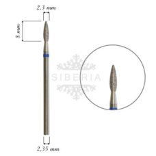 Foto del producto 28: Fresa / Broca KMIZ de diamante, forma llama 2,3mm, grano medio..