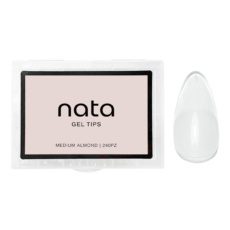 Foto del producto 15: Gel tips nails PRESS ON Nata - forma almendra tamaño mediano.