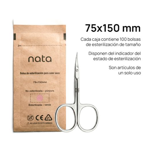 Bolsas de esterilización para calor seco 75x150mm 1