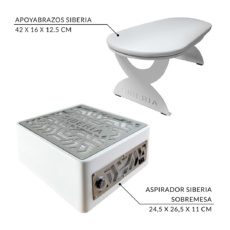 Foto del producto 6: PACK Aspirador Siberia sobremesa + Apoyabrazos Siberia blanco.