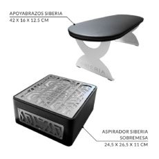 Foto del producto 5: PACK Aspirador Siberia sobremesa + Apoyabrazos Siberia negro.