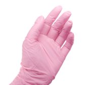 mano en un guante rosa 2