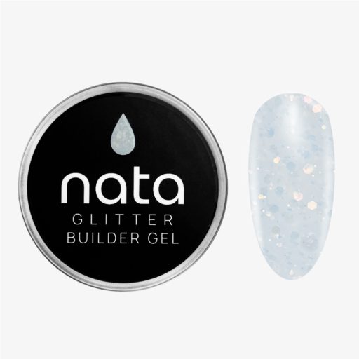 Builder gel glitter - milky brilliant 3