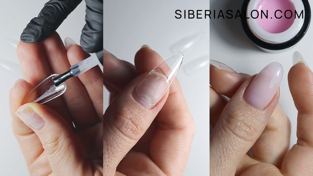 técnica de extensión de las uñas con gel tip