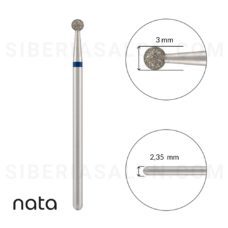 Foto del producto 20: Fresa / Broca Nata de diamante, bola, azul 3mm.