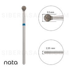 Foto del producto 17: Fresa / Broca Nata de diamante bola, azul 3,5mm.