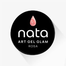 Foto del producto 13: Art Gel Glam NATA Rosa - Gel con glitter para diseños de uñas.