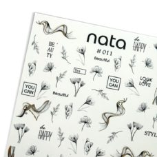 Foto del producto 12: Slider Nata S011 - Pegatinas de agua para uñas.