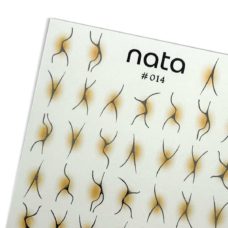 Foto del producto 19: Slider Nata S014 - Pegatinas de agua para uñas.