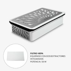 Foto del producto 5: Aspirador de uñas SIBERIA TORNADO encajable con filtro Hepa, blanco. Foto del producto 5: Aspirador de uñas SIBERIA TORNADO encajable con filtro Hepa, blanco.