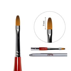 Foto del producto 20: Pincel profesional plegable Roubloff para modelado de gel - forma ovalada - talla 4.