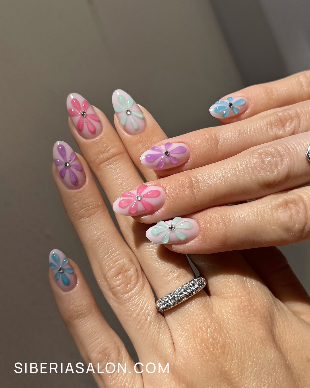 Diseño de uñas con Flores 3D