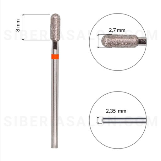 fresa rojo cylinder 8-2.7mm siberia