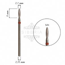 Foto del producto 21: Fresa / Broca KMIZ de diamante, forma de llama fina, grano fino. 2,1mm (sin punta).