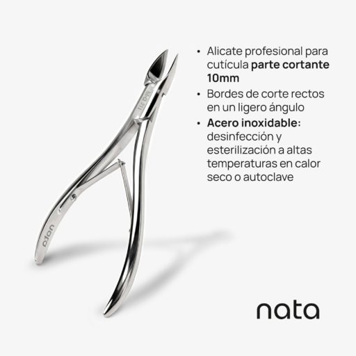 Alicate profesional para cutícula parte cortante 10mm
