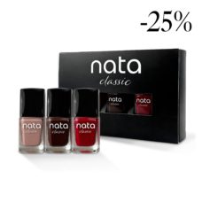 Foto del producto 6: Set n.2 de esmaltes para las uñas Nata Classic 3 colores 10ml.