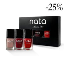 Foto del producto 7: Set n.4 de esmaltes para las uñas Nata Classic 3 colores 10ml.