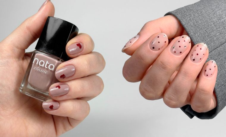 Diseños de uñas con esmaltes tradicionales
