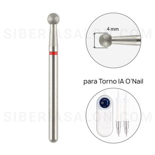 fresa bola o nail 4 mm