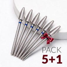 Foto del producto 13: Pack 5+1 Fresa de Carburo NATA Forma Maíz de Grano Azul L-13 mm Ø5,0 mm.
