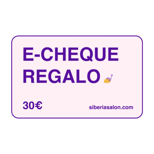 E-cheque de regalo para los productos de siberiasalon.com 30 euros