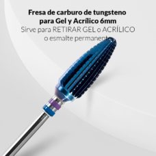 Pack de fresas para hacer manicura combinada con la fresa para quitar el gel, acrilico