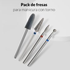 Foto del producto 174: Pack de fresas para hacer manicura con torno con la fresa para retirar gel y acrilico +.