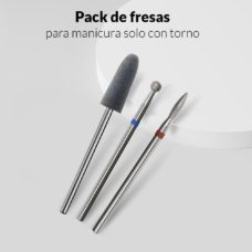 Foto del producto 173: Pack de fresas para hacer manicura con torno. Sin fresa para quitar el permanente +.