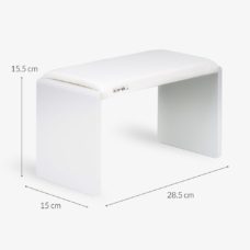 Foto del producto 26: Apoyabrazos alto 15.5cm EMIL - Blanco.