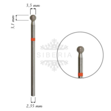 Foto del producto 2: Fresa / Broca KMIZ de diamante, forma redonda, grano fino. 3,5mm. Foto del producto 2: Fresa / Broca KMIZ de diamante, forma redonda, grano fino. 3,5mm.