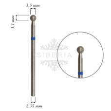 Foto del producto 5: Fresa / Broca KMIZ de diamante, forma redonda, grano medio. 3,5mm. Foto del producto 5: Fresa / Broca KMIZ de diamante, forma redonda, grano medio. 3,5mm.