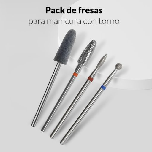Pack de fresas para hacer manicura con torno 2