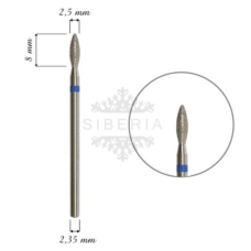 Foto del producto 18: Fresa / Broca KMIZ de diamante, forma llama 2,5mm, grano medio..