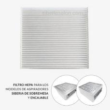 Foto del producto 1: Filtro HEPA para los modelos de aspiradores Siberia de sobremesa y encajable. Foto del producto 1: Filtro HEPA para los modelos de aspiradores Siberia de sobremesa y encajable.