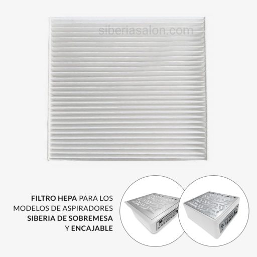 Filtro HEPA para los modelos de aspiradores Siberia de sobremesa y encajable 1