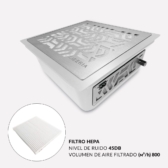 aspirador Siberia encajable blanco filtro