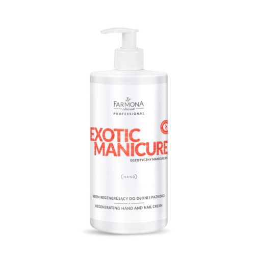 Crema regeneradora de manos y uñas 500ml Farmona Exotic Manicure