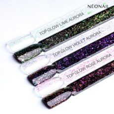 Foto del producto 18: Top Glow semipermanente Neonail 7,2 ml - Violet Aurora Flakes.