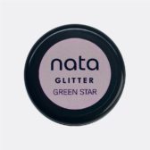 Nata glitter green star
