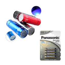 Foto del producto 1: Mini LED lámpara linterna portátil con 4 pilas alcalinas AAA +. Foto del producto 1: Mini LED lámpara linterna portátil con 4 pilas alcalinas AAA +.