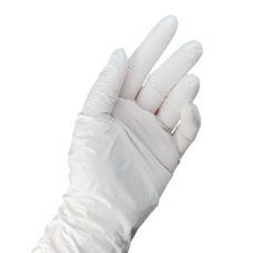 Guantes de nitrilo sin polvo color blanco