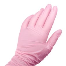 Foto del producto 11: Guantes de nitrilo sin polvo color rosa.