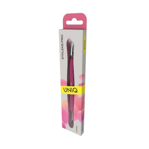 Empujador de manicura Staleks con mango de silicona UNIQ 10 TIPO 2