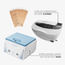Foto del producto 5: PACK COMPLETO MAXI para desinfección y esterilización con cuba CD-4830 (sin líquido) +.